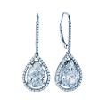 Blue Topaz Gemstone Dangle Earring 925 bijoux en argent